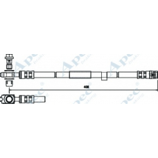 HOS3762 APEC Тормозной шланг