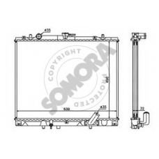 187040 SOMORA Радиатор, охлаждение двигателя