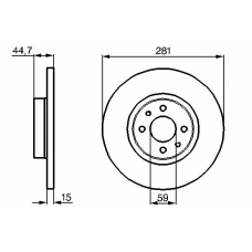 0 986 478 677 BOSCH Тормозной диск