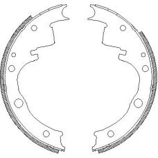4109.00 REMSA Комплект тормозных колодок