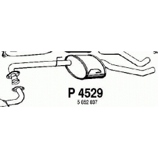P4529 FENNO Средний глушитель выхлопных газов