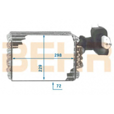 7401002 BEHR Evaporator