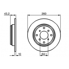 0 986 478 680 BOSCH Тормозной диск