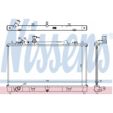 68507 NISSENS Радиатор, охлаждение двигателя
