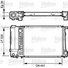 731520 VALEO Радиатор, охлаждение двигателя