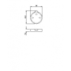 0 986 463 711 BOSCH Комплект тормозных колодок, стояночная тормозная с