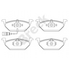 23131 00 702 10 BRECK Комплект тормозных колодок, дисковый тормоз