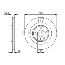 0 986 479 522 BOSCH Тормозной диск