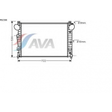 MS2308 AVA Радиатор, охлаждение двигателя