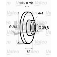 186302 VALEO Тормозной диск