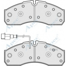 PAD1885 APEC Комплект тормозных колодок, дисковый тормоз