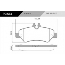 PD/663_CV Advanced FRAS-LE Комплект тормозных колодок, дисковый тормоз