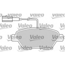 597370 VALEO Комплект тормозных колодок, дисковый тормоз