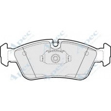 PAD1061 APEC Комплект тормозных колодок, дисковый тормоз