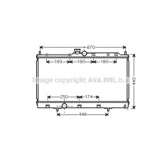 MTA2199 AVA Радиатор, охлаждение двигателя