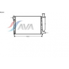 PE2014 AVA Радиатор, охлаждение двигателя