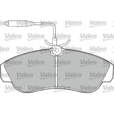 598800 VALEO Комплект тормозных колодок, дисковый тормоз