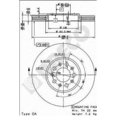 BS 8471 BRECO Тормозной диск