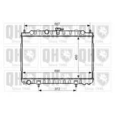QER2450 QUINTON HAZELL Радиатор, охлаждение двигателя