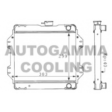 100945 AUTOGAMMA Радиатор, охлаждение двигателя