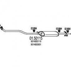 01.50115 MTS Средний глушитель выхлопных газов