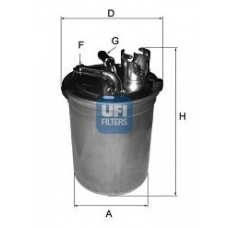 24.004.00 UFI Топливный фильтр