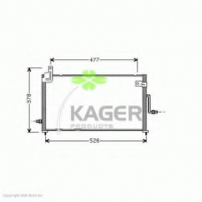 94-5102 KAGER Конденсатор, кондиционер