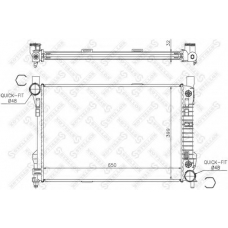 10-25386-SX STELLOX Радиатор, охлаждение двигателя