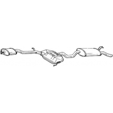 288-265 BOSAL Глушитель выхлопных газов конечный