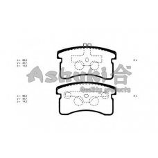 D091-05J ASHUKI Комплект тормозных колодок, дисковый тормоз