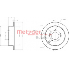 6110236 METZGER Тормозной диск