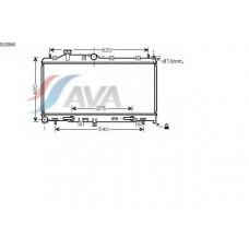 SU2068 AVA Радиатор, охлаждение двигателя