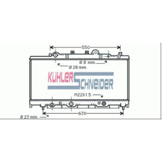 1709801 KUHLER SCHNEIDER Радиатор, охлаждение двигател