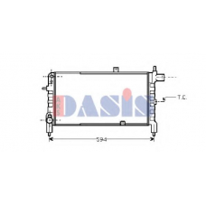 150690N AKS DASIS Радиатор, охлаждение двигателя