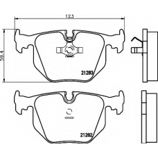 8DB 355 008-121 HELLA Комплект тормозных колодок, дисковый тормоз