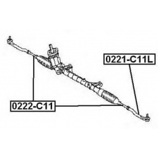 0222-C11 ASVA Осевой шарнир, рулевая тяга