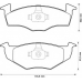 571939B BENDIX Комплект тормозных колодок, дисковый тормоз