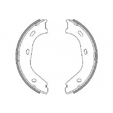 33942 SPIDAN Комплект тормозных колодок, стояночная тормозная с
