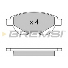 BP3580 BREMSI Комплект тормозных колодок, дисковый тормоз