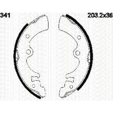 8100 14341 TRIDON Brake shoes