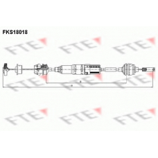 FKS18018 FTE Трос, управление сцеплением