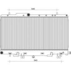 350213115100 MAGNETI MARELLI Радиатор, охлаждение двигателя