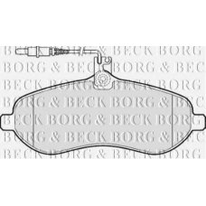 BBP2030 BORG & BECK Комплект тормозных колодок, дисковый тормоз