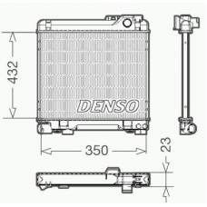 DRM05013 DENSO Радиатор, охлаждение двигателя