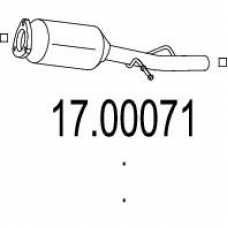 17.00071 MTS Сажевый / частичный фильтр, система выхлопа ог