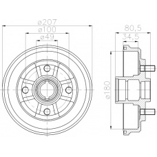 MBD354 MINTEX Тормозной барабан