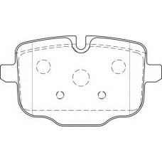 FD7527A NECTO Комплект тормозных колодок, дисковый тормоз