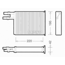 DRR09031 DENSO Теплообменник, отопление салона