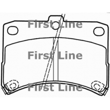 FBP3479 FIRST LINE Комплект тормозных колодок, дисковый тормоз