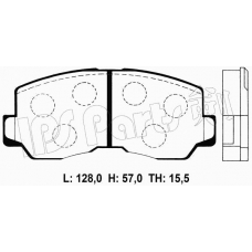 IBD-1502 IPS Parts Комплект тормозных колодок, дисковый тормоз
